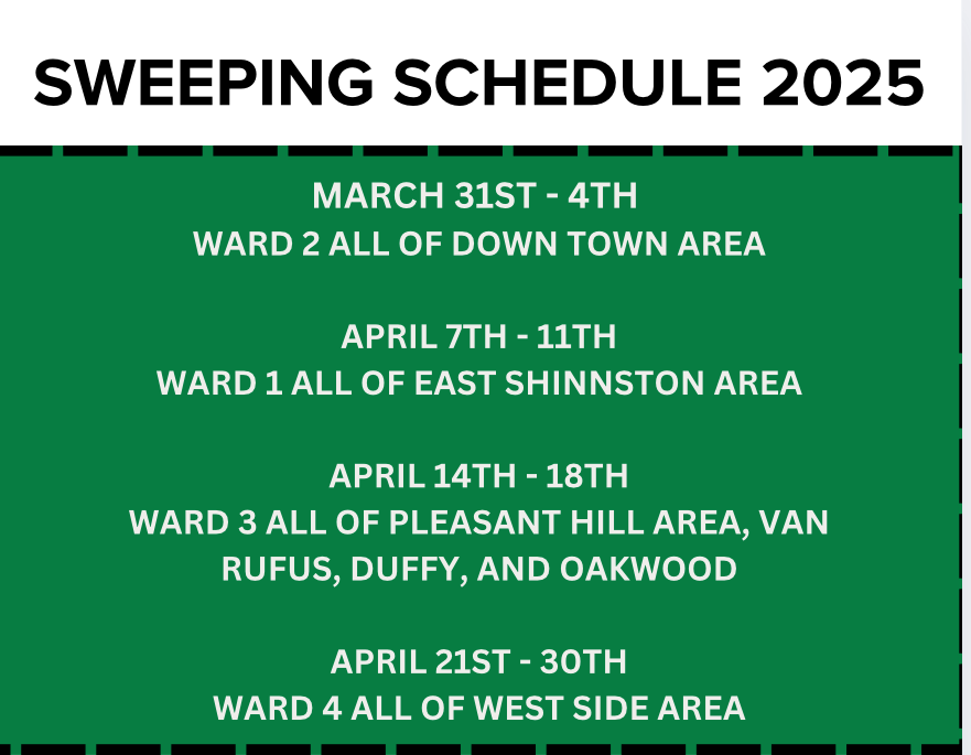 SWEEPING SCHEDULE